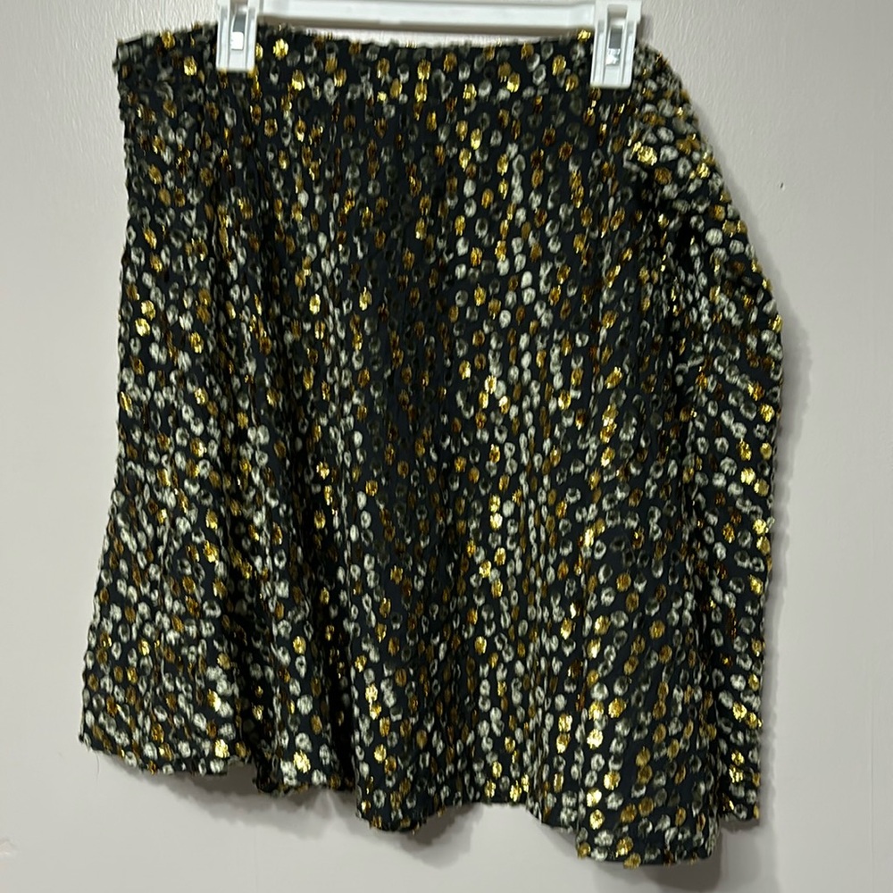 Fabulous ModCloth metallic skater skirt 2X